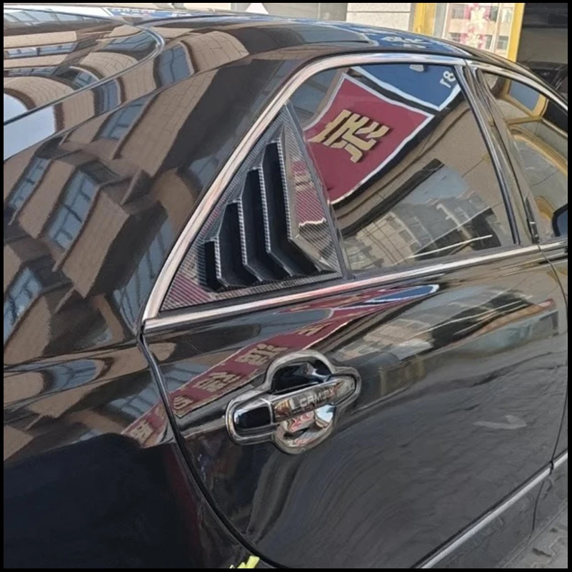 

For Toyota Camry 2006-2016 Sedan Rear Quarter Window Blind shades Louver Frame Cover Sticker Trim Car Styling Accessories