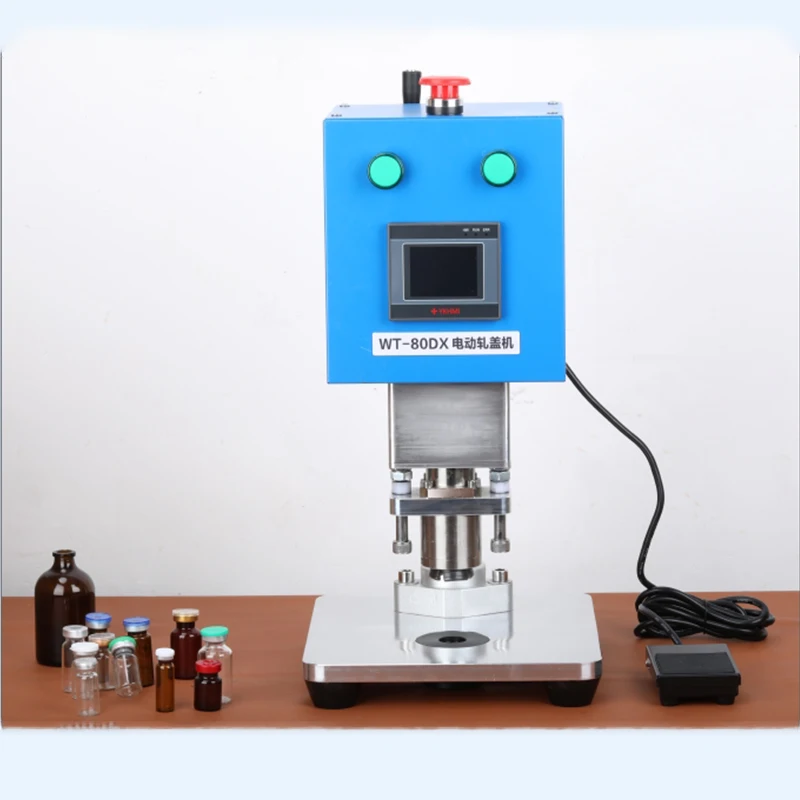 

WT-80DX Electric Vial Capping Machine for Essential Oil Bottles Automatic Sealing