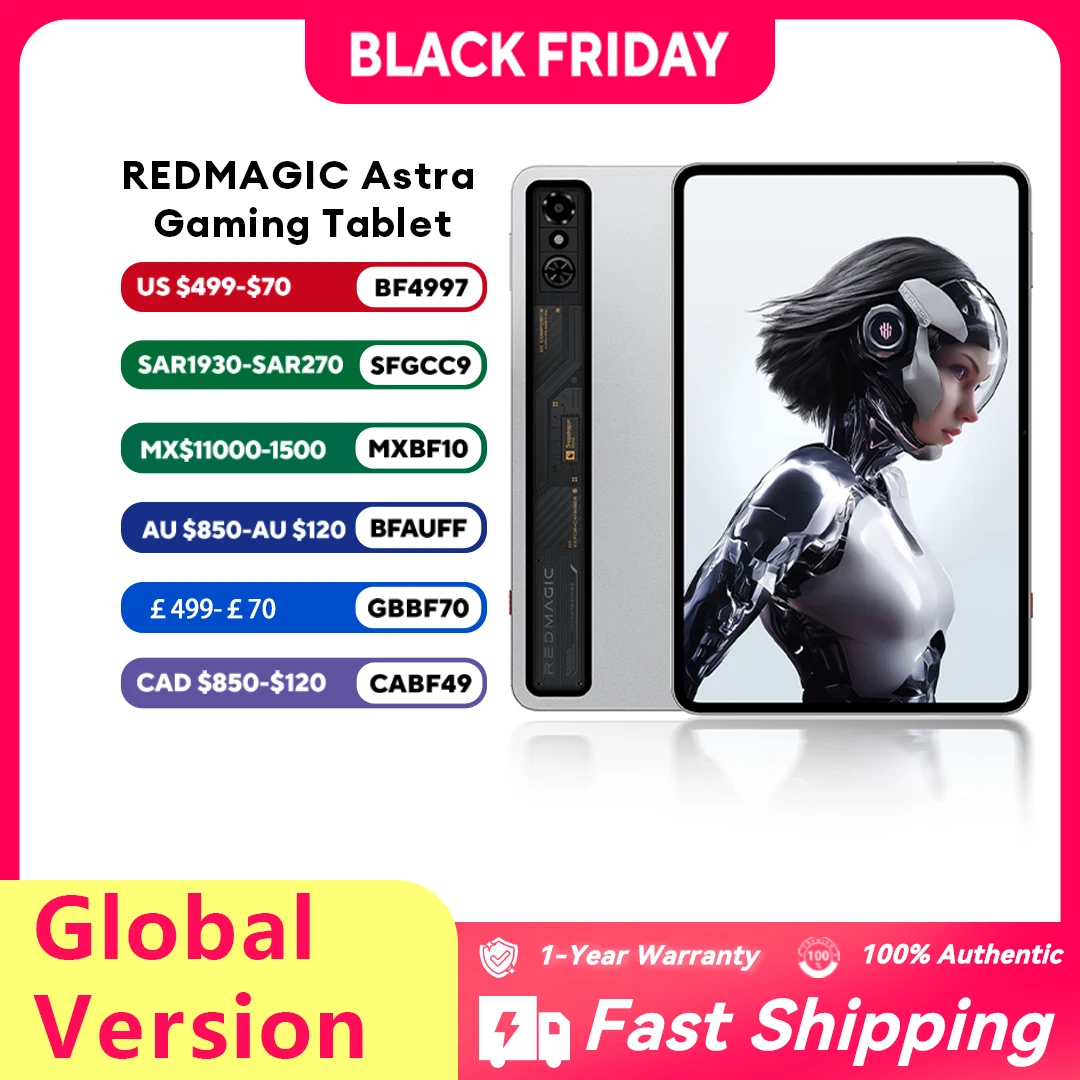 النسخة العالمية Redmagic Astra Gaming Tablet NP05J