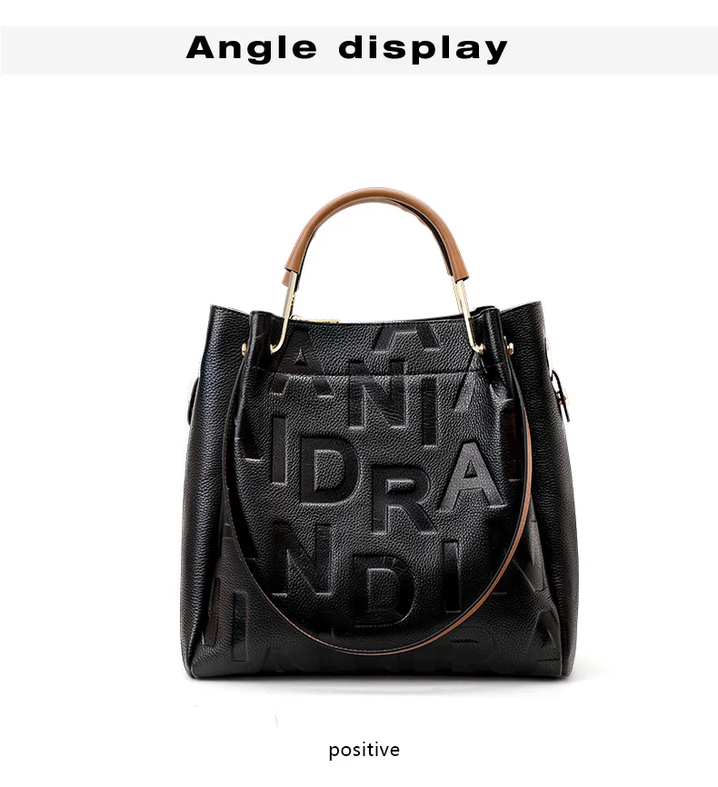 2026 Neue Echtleder-Damenhandtasche, Modische Vielseitige Schulter- und Umhängetasche aus Rindsleder, Große Handtasche für Damen – Detail 7