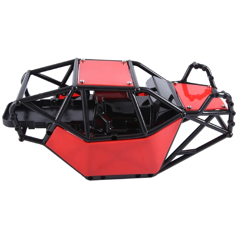 Rock Buggy Body Shell Chassis Kit for 1/10 RC Crawler Car Axial SCX10 II 90046 UTB10 Capra,Red