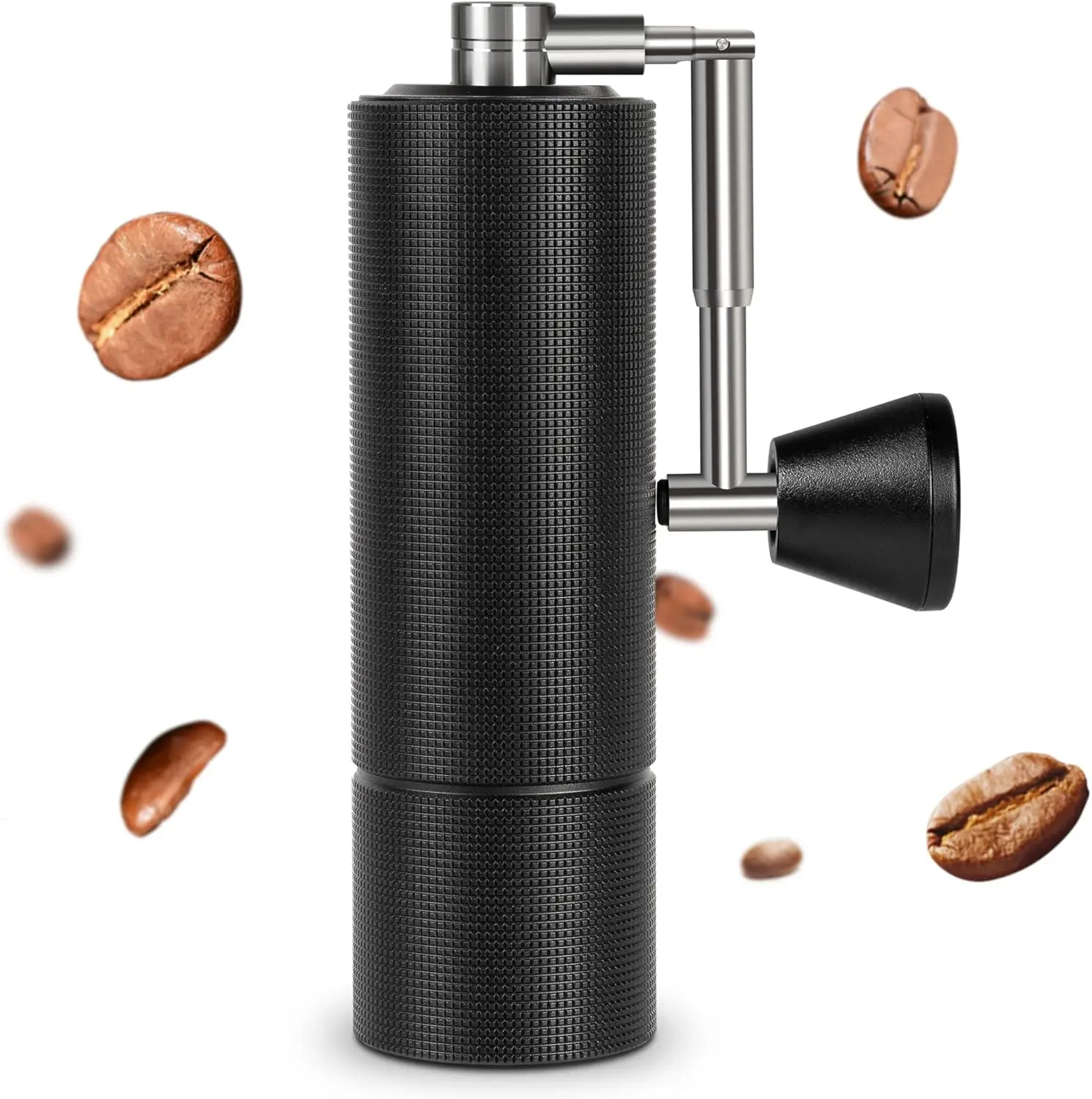 Chestnut C3 MAX PRO Manual Coffee Grinder with Foldable Handle, Stainless Steel Conical Burr Coffee Grinder, Hand Coffe