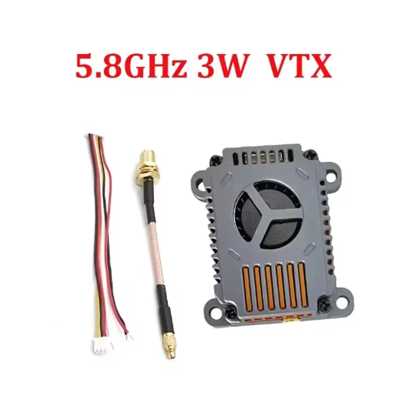 5.8Ghz 3W Video Transmitter VTX 48CH 25mW/1000mW/2000mW/3000mW Adjustable For Long Rang FPV Racing Drone Model