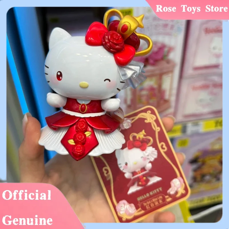 

Новые оригинальные персонажи Sanrio The Night Of Rose, серия слепая коробка, Коллекционная модель куклы Hello Kitty Mystery Box в подарок игрушке