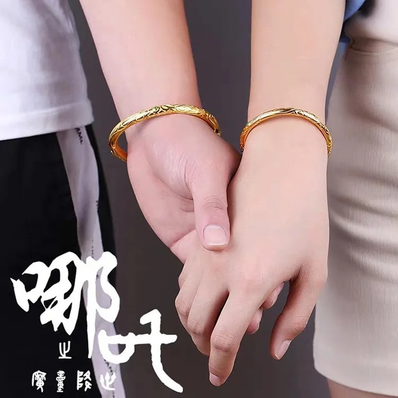 Anime Movie Ne Zha Cosplay Costume Accessories Qian Kun Quan Nezha Mo Tong Nao Hai Qiankun Circle Bracelet Gift for Men Women