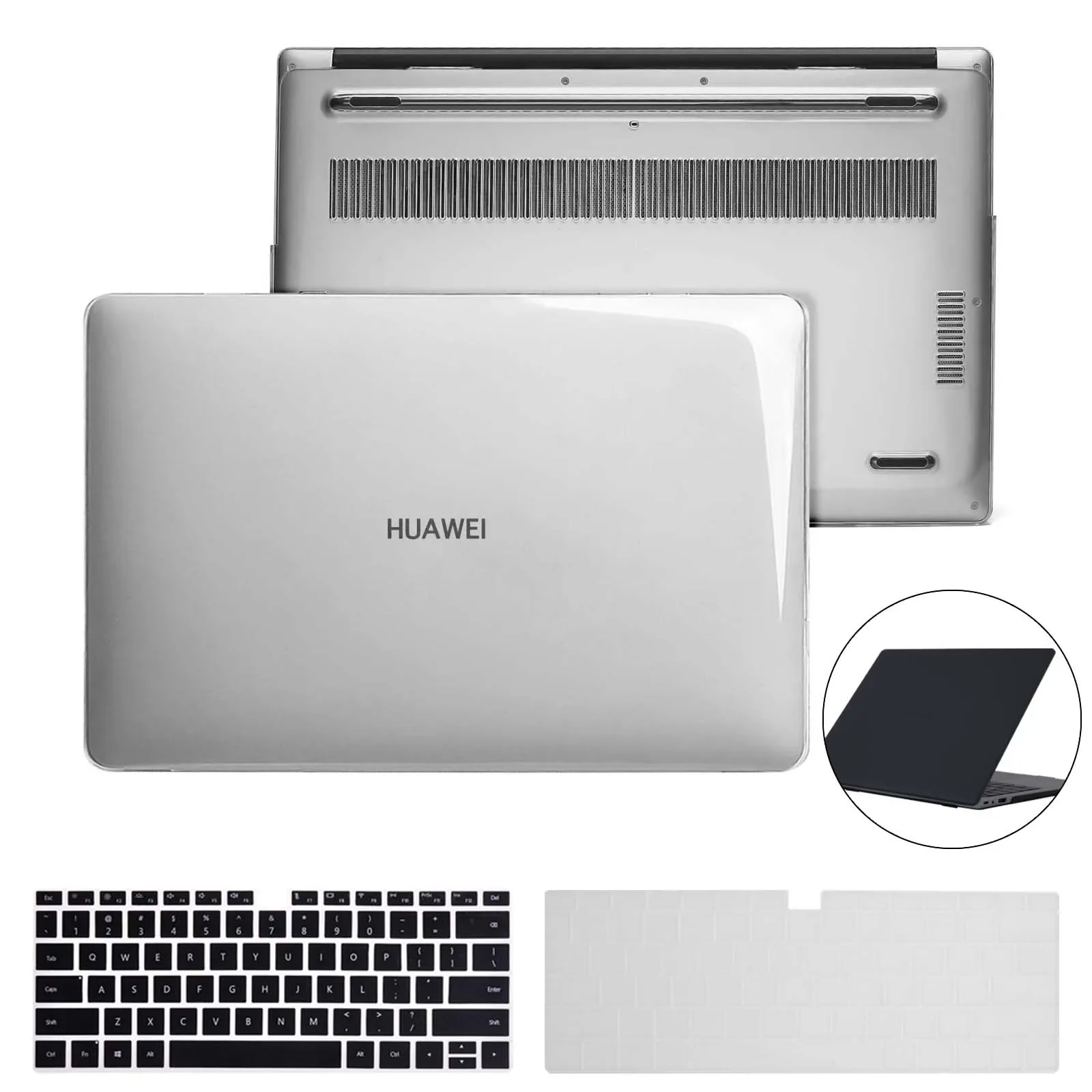 

For HUAWEI MateBook Pro16.1/X 2020/X Pro/ MateBook 13 14/D14 D15/MagicBook14 15 Hard Laptop case+Keyboard Cover+Screen Protector