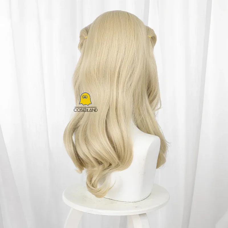 Cy2024 película Wicked Glinda Cosplay peluca pelo largo rubio pendientes accesorios fiesta de Halloween para mujeres niñas juego de rol accesorios de carnaval