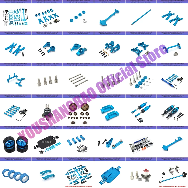 WLtoys-piezas de repuesto para coche teledirigido, accesorios para coche teledirigido con A959-B inferior de A969-B, mejora de Metal diferencial, A949, A959, A969, A979, A979-B, A959-B-28