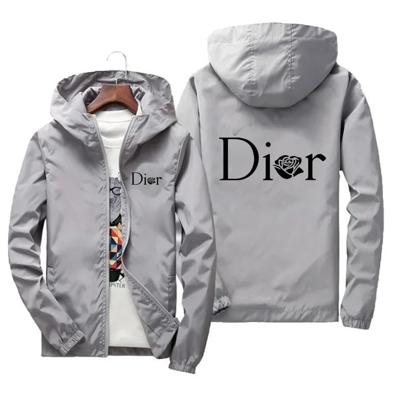 In de nieuwe lente en herfst van 2025, een luxe merk winddicht ritsjack voor dames en heren, een casual winddichte outdoor spor