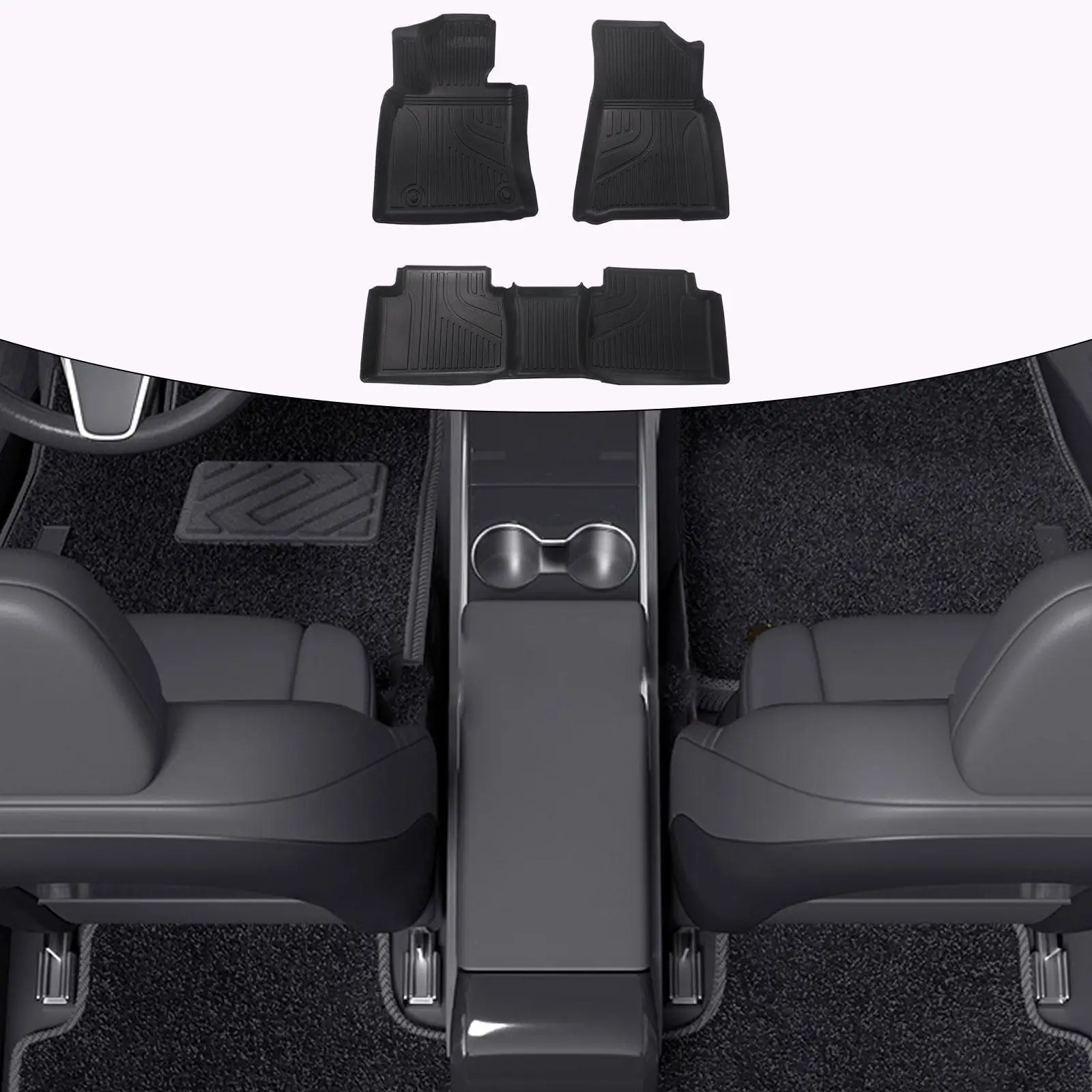 

3x Floor Mats Foot Pads Four Seasons Use for Toyota for camry 8TH 2018-2023