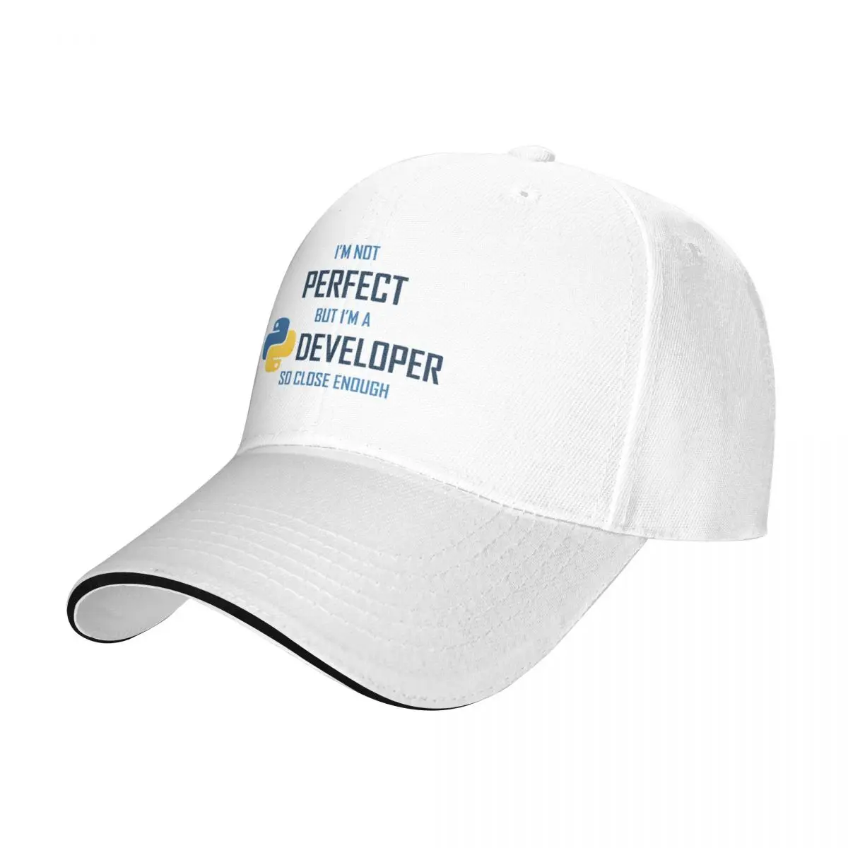 I'm not perfect but I'm a Python Developer so close enough Baseball Cap cute Beach Men Golf Wear Women's