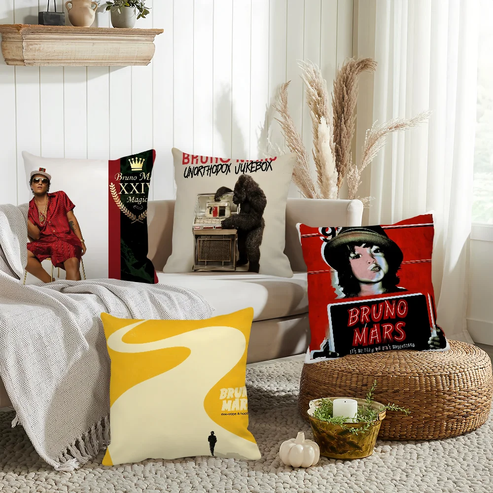 

Singer Bruno Mars Pillow Case Home Decoration Cushion Cover Suitable For Office Sofa Bedroom Car