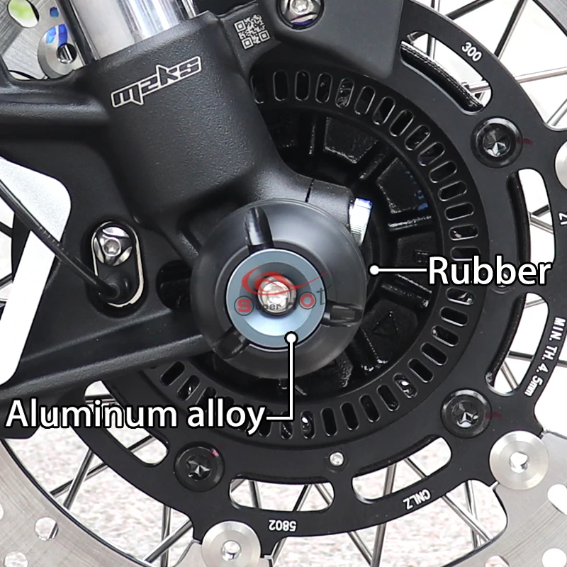 ل ZONTES 368 368G 368D 368M 368K 368E 2024 2025 2026 دراجة نارية الملحقات المحور الأمامي عجلة شوكة المنزلق تحطم حامي