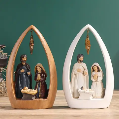 성탄절 입상 성탄절 장식품, 성탄절 송진, 강림절 요셉 성모 마리아, 예수 조각