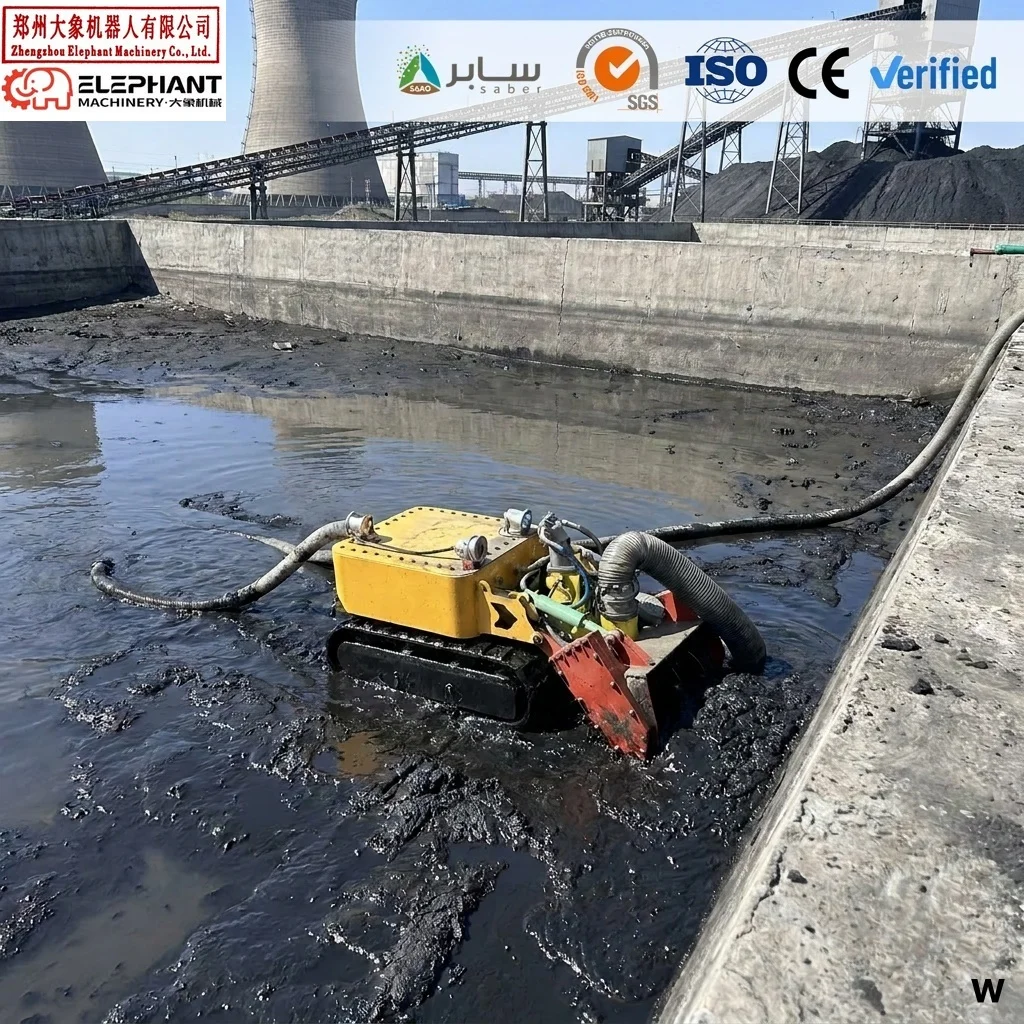 Intelligent Remote Control Dredging Robot High Efficiency Sludge Cleaning Machine for Tank Culvert Desilting Ce ISO Certified