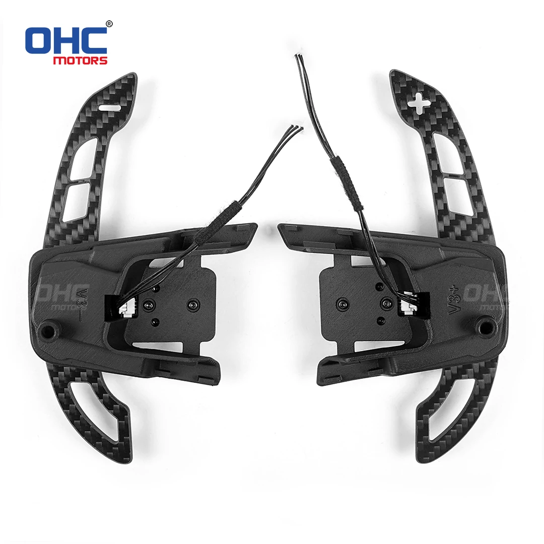 

OHC магнитные переключатели из углеродного волокна для Volkswagen VW Golf MK7 Polo, переключатели рулевого колеса