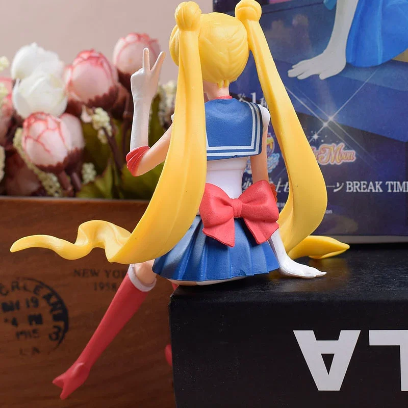 Anime Figure Sailor Moon Model Hino Rei Car Accessories Collection PVC Doll Sailor Mars Jupiter Mercury Venus Figures Toys Gifts - view 3