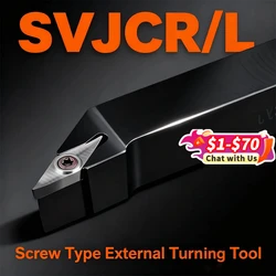 SVJCR1212 SVJCR1616 SVJCR2020 SVJCR2525ภายนอกเครื่องมือ SVJCR SVJCL เครื่องกลึงกลึง CNC เครื่องตัด
