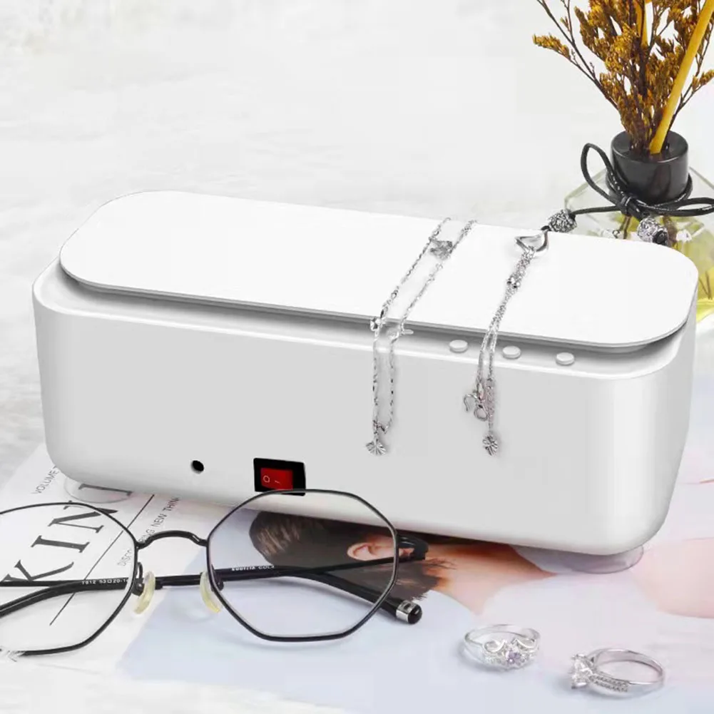 Ultrasonic Cleaner Washer USB Rechargeable Portable Home Jewelry Necklace Glasses Watch Cleaner Box Automatic Washing Machine