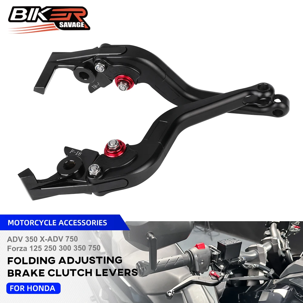 

2022 For Honda X-ADV Forza 750 Short Brake Clutch Levers ADV 350 Forza 300 250 125 CNC Adjustable Foldable Front Control Handles