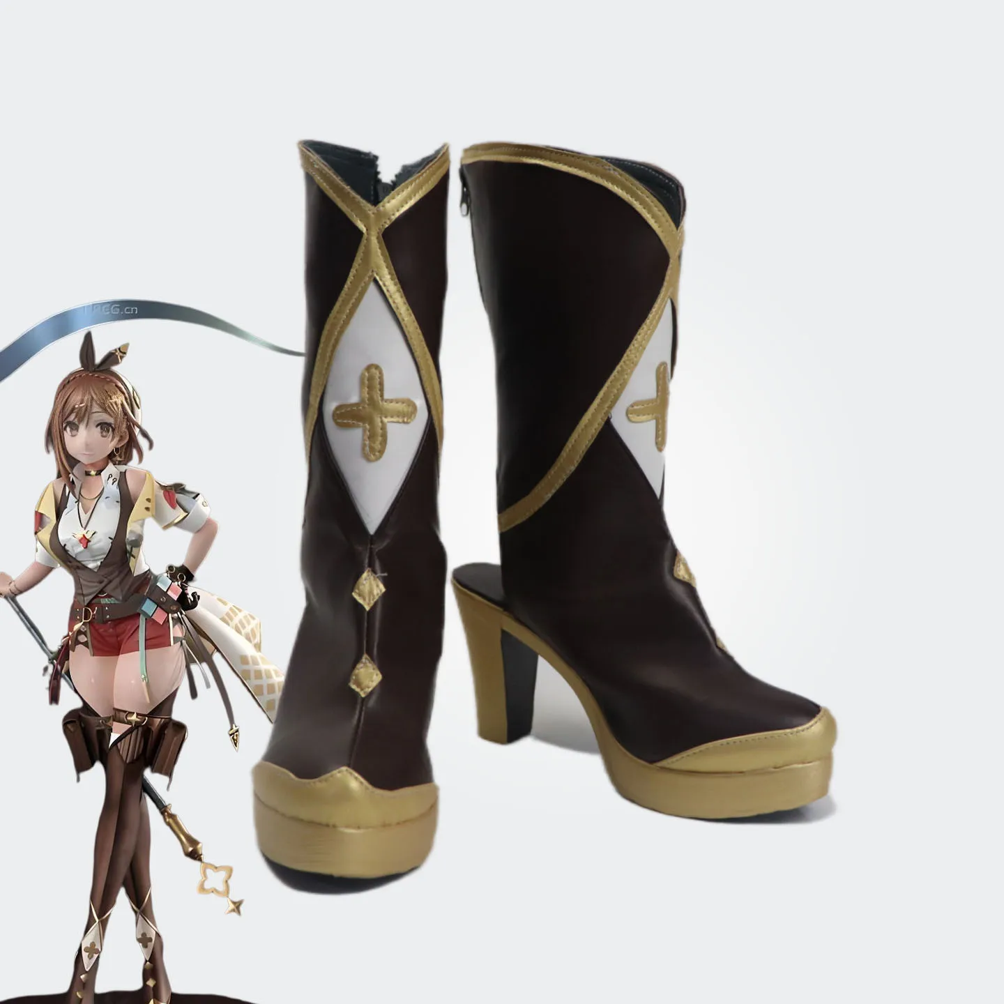 Game Atelier Ryza: Ever Darkness & the Secret Hideout‌ Atelier Ryza Cosplay Shoes high heels Boots Halloween Cosplay Boots