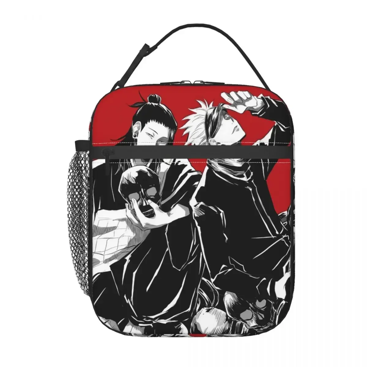 Jujutsu Kaisen Suguru Geto Satoru Gojo Insulated Lunch Bags Cooler Lunch Container Anime Large Lunch Box Tote Bento Pouch Beach