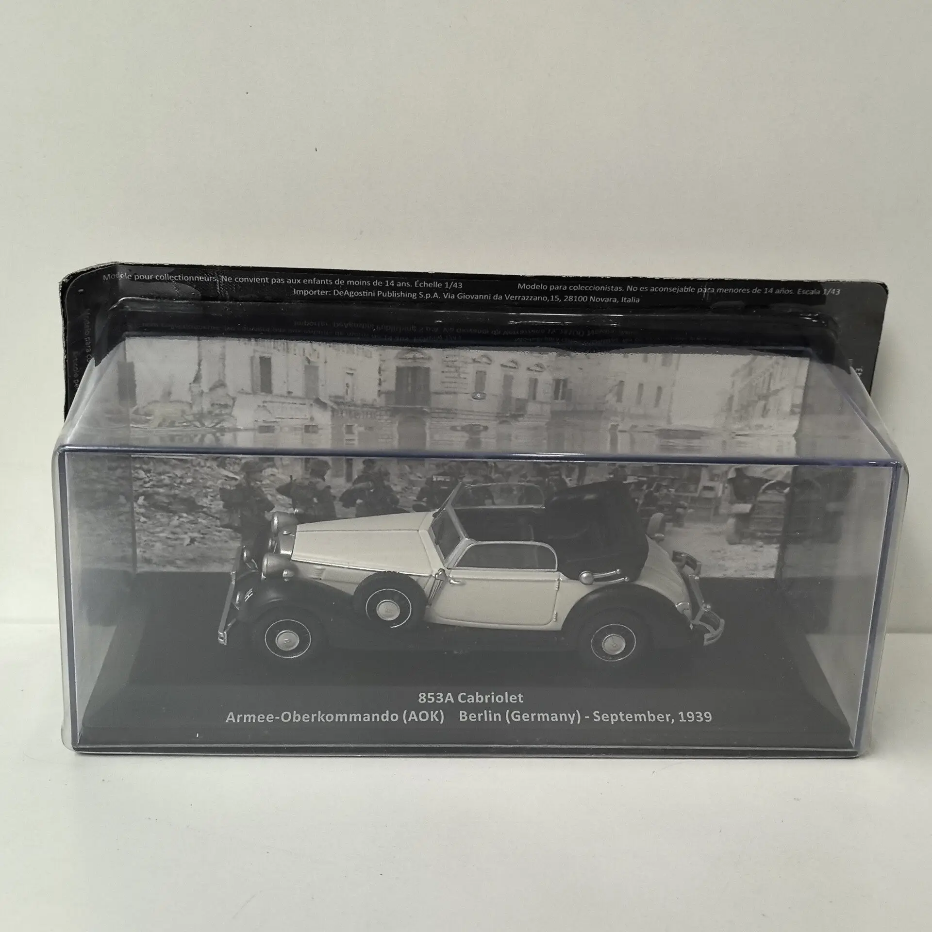 

Diecast IXO 1/43 Scale 853A CABRIOLET 1939 62 Alloy Car Model
