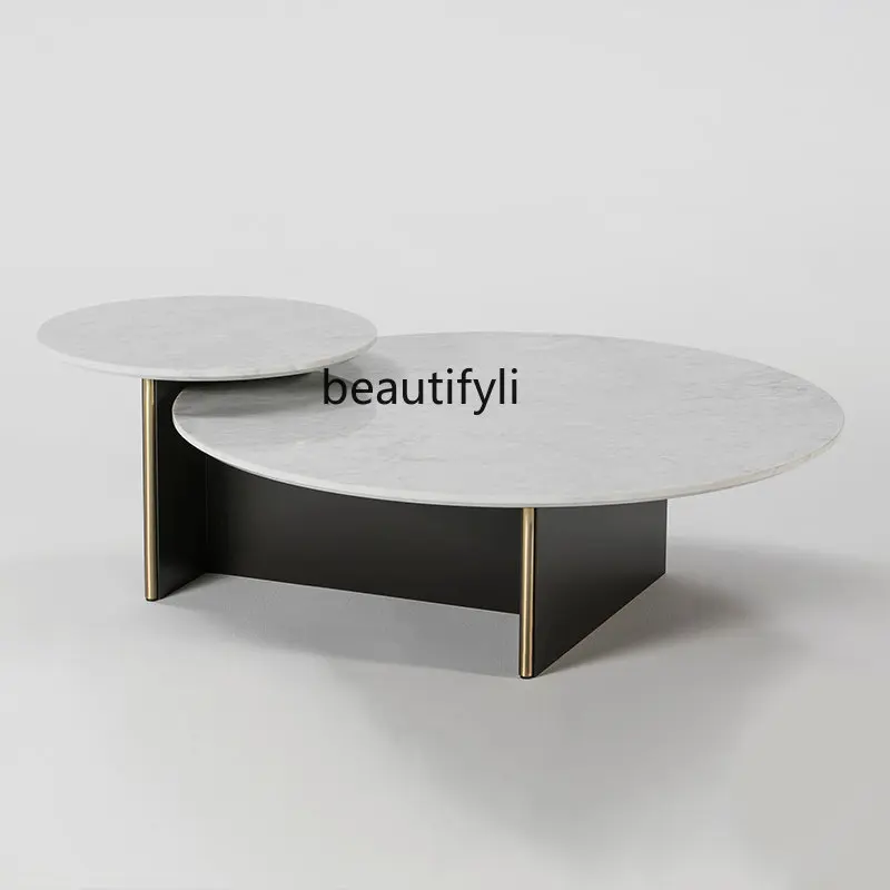 

yj Nordic Creative Marble Coffee Table Simple Combination Coffee Table Living Room Hair Several Tea Table Coffee Table