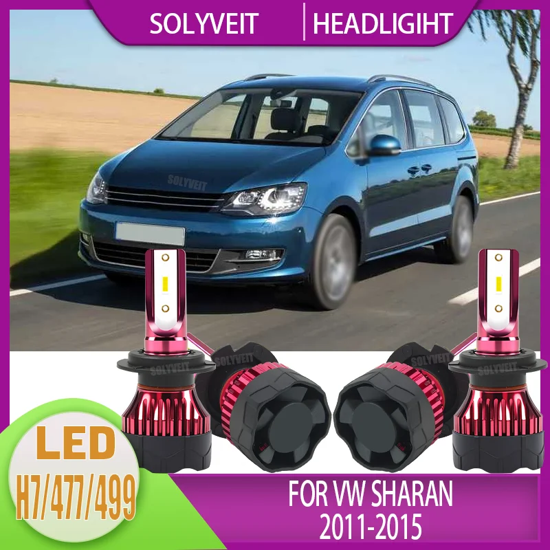 

High-Durability 499/477/H7 Car Headlight 6000K LED Upgrade High Power Auto Light Kit For VW Sharan 2011 2012 2013 2014 2015