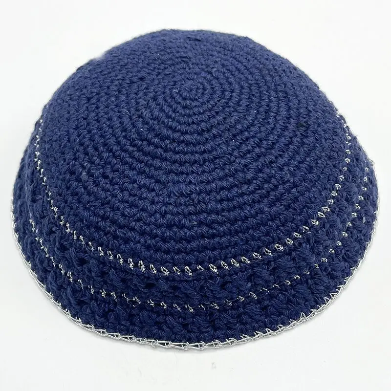 اليهودية 20 سنتيمتر كيباه اليدوية محبوك ياماكا قبعة للرجال كيبا يارمولكي يهوديكا أفضل الهدايا