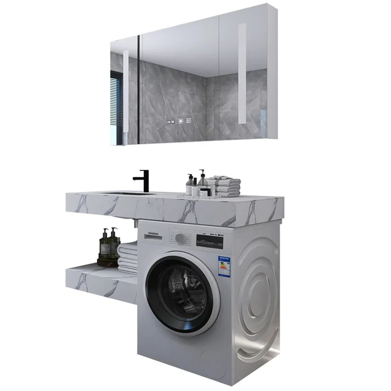

Modern Nordic slate washing machine cabinets, washbasin combination cabinets, bathroom cabinets, balcony washbasin cabinet
