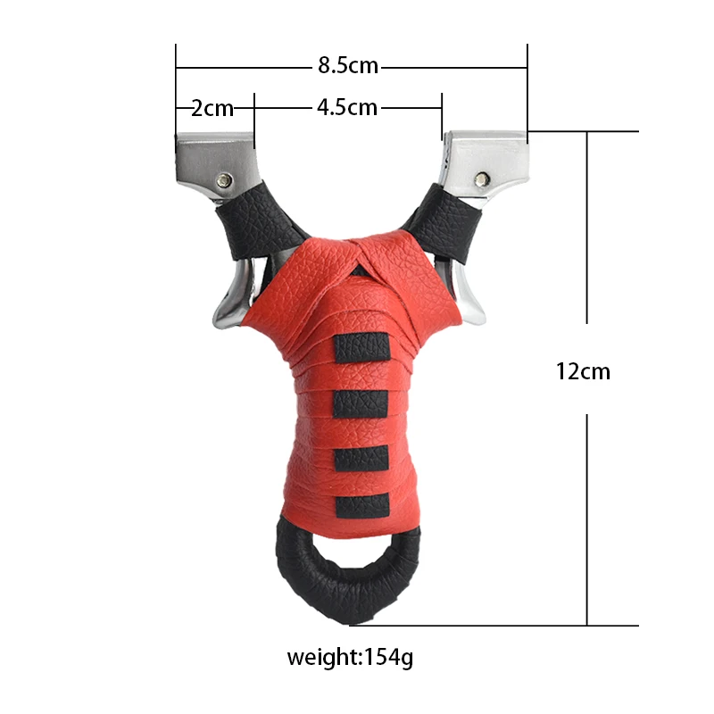 Upgrade Outdoor Hunting Slingshot High Power Combat Adult Alloy Catapult Shooting Sports Game Accessories with Flat Rubber Bands