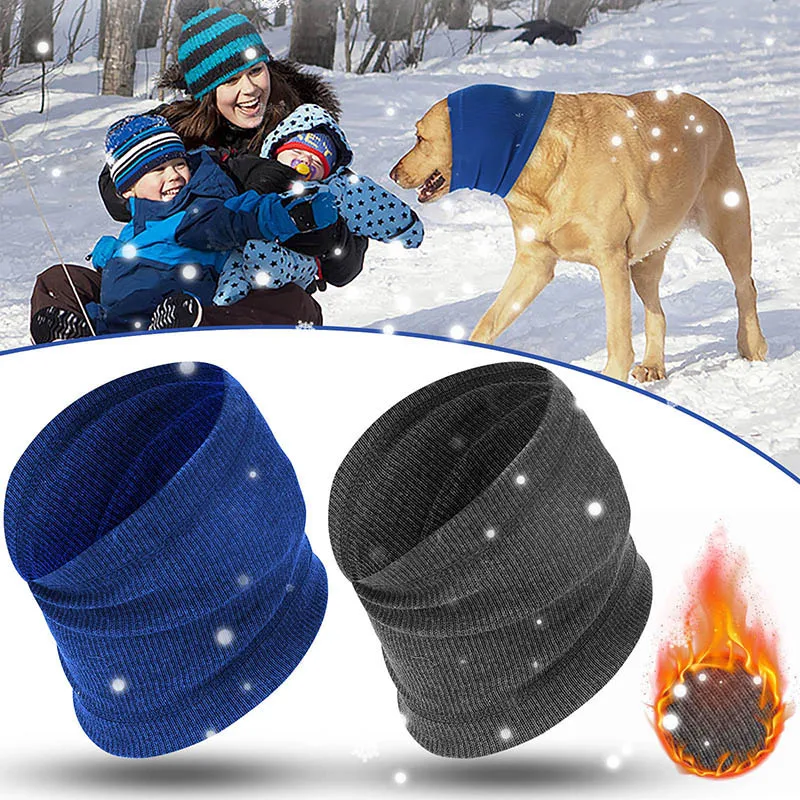 Dog Grooming Earmuff Warm Headband Ear Cover Neck Hat Noise Cancel Scarf Collar Soundproof Anxiety Pet Bath Quiet Dry HeadSleeve