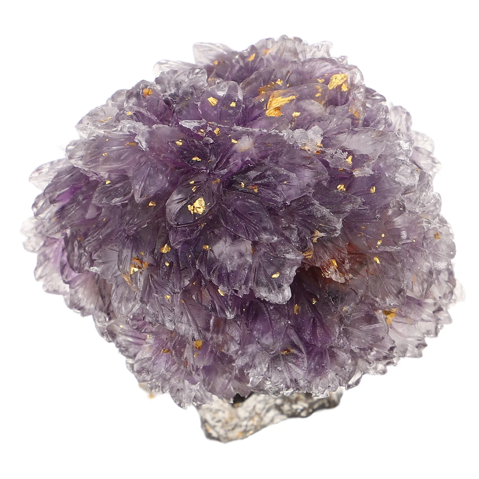 

Crystal Ornaments Tree Bonsai Stone Chinese Money Decoration Fortune Purple China Office