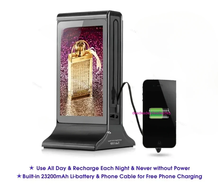 

FYD-835S Cyfrowy 7-calowy pojedynczy ekran dotykowy Android WIFI Stół restauracyjny Reklama Ładowanie Wyświetlacz Menu