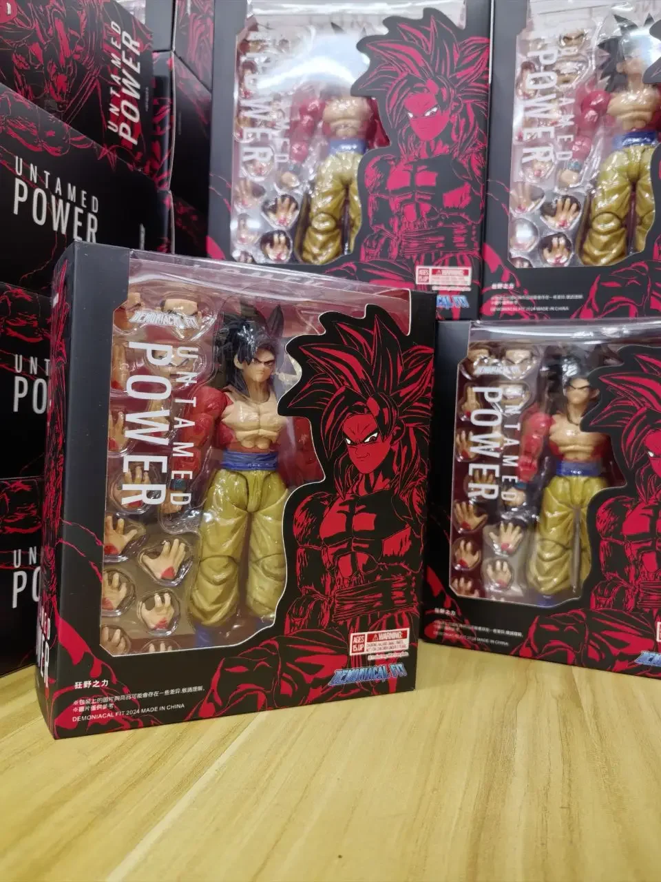 In Stock Original Dragon Ball Figure Demoniacal Fit Untamed Power Vegetto Figure Son Goku Custom SHF SSJ4 Super Saiyan 4 Toy Kid