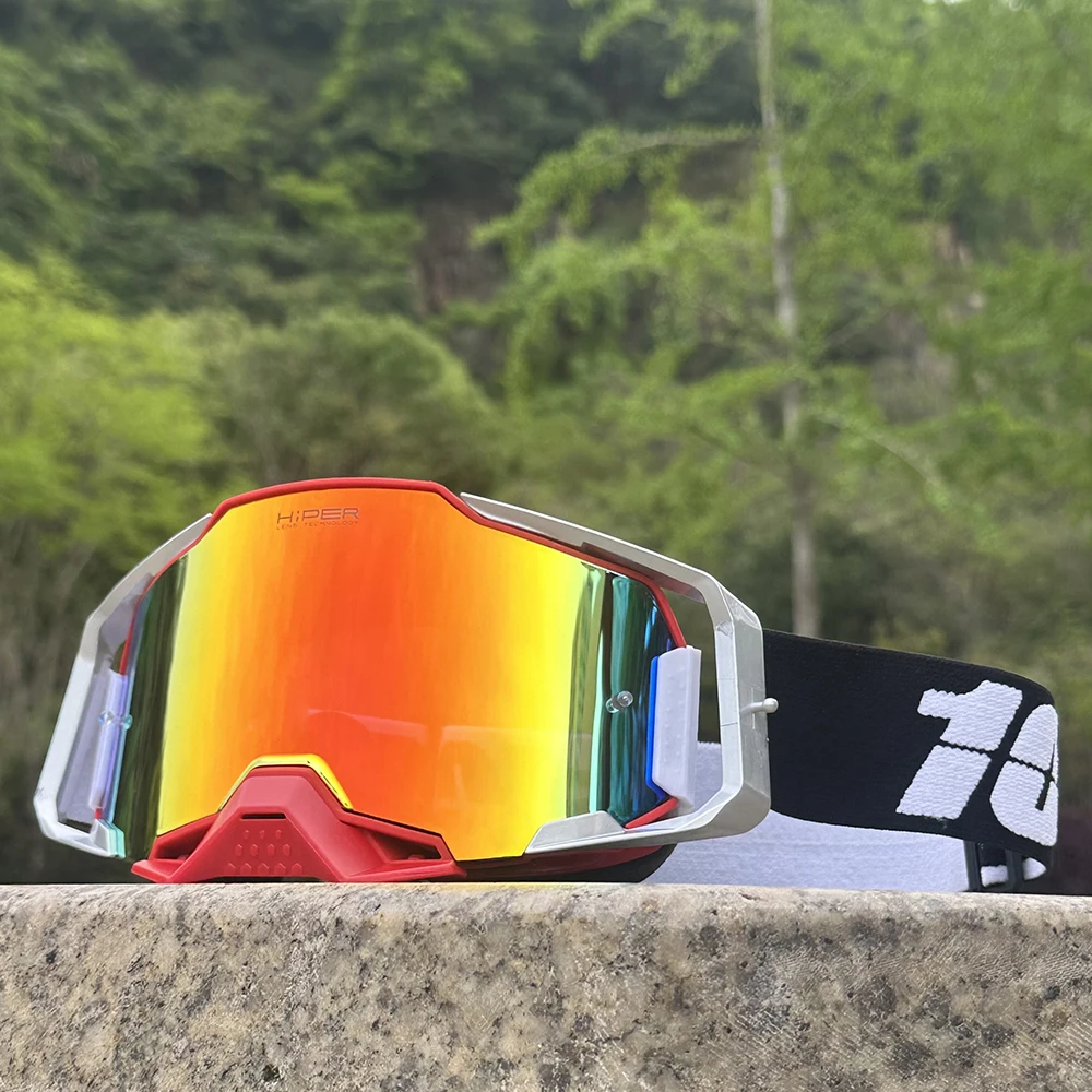 Motorradbrille für Herren, Dirt-Bike-Fahrbrille, UV400-Schutzbrille, Motocross MX ATV Mountainbike-Radbrille – Detail 7