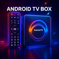 Android 14 TV Box 8K HDR10+ Streaming Player Dual Band WiFi BT5.0 4GB+64GB Smart Set Top Box Netflix Remote Included Hdmi Box