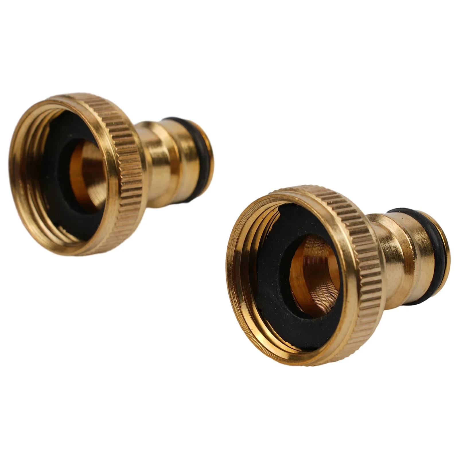 

Tap Thread Connector Quick Adaptor Water Pipe 1.57*1.18in 2PCS 3/4\" To 1/2\" 4*3cm Brass Fitting Garden Durable