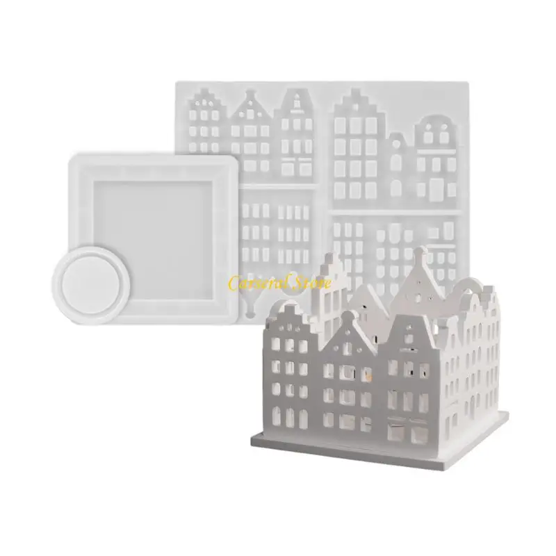 

M4YF Multifuntional Ornament Mold for Handmade Resin and Cement House Decorations