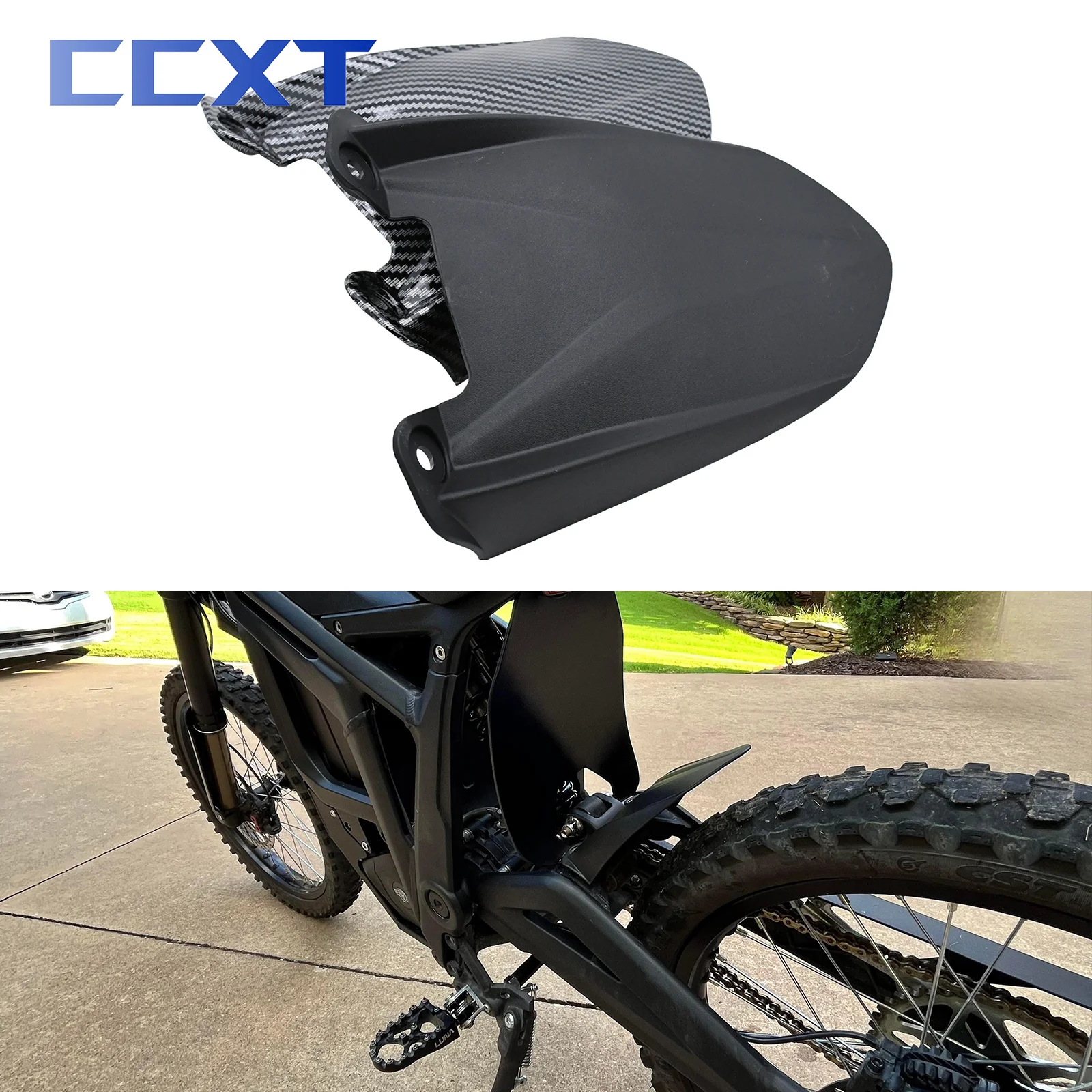 AliExpress NONE Motorcycle Rear Wheel Fender Fairing For Talaria Sting X3 MX3 MX4 MX5 5.0 6.0 8.0 Dirt Bike Supermoto Modified Protective Parts