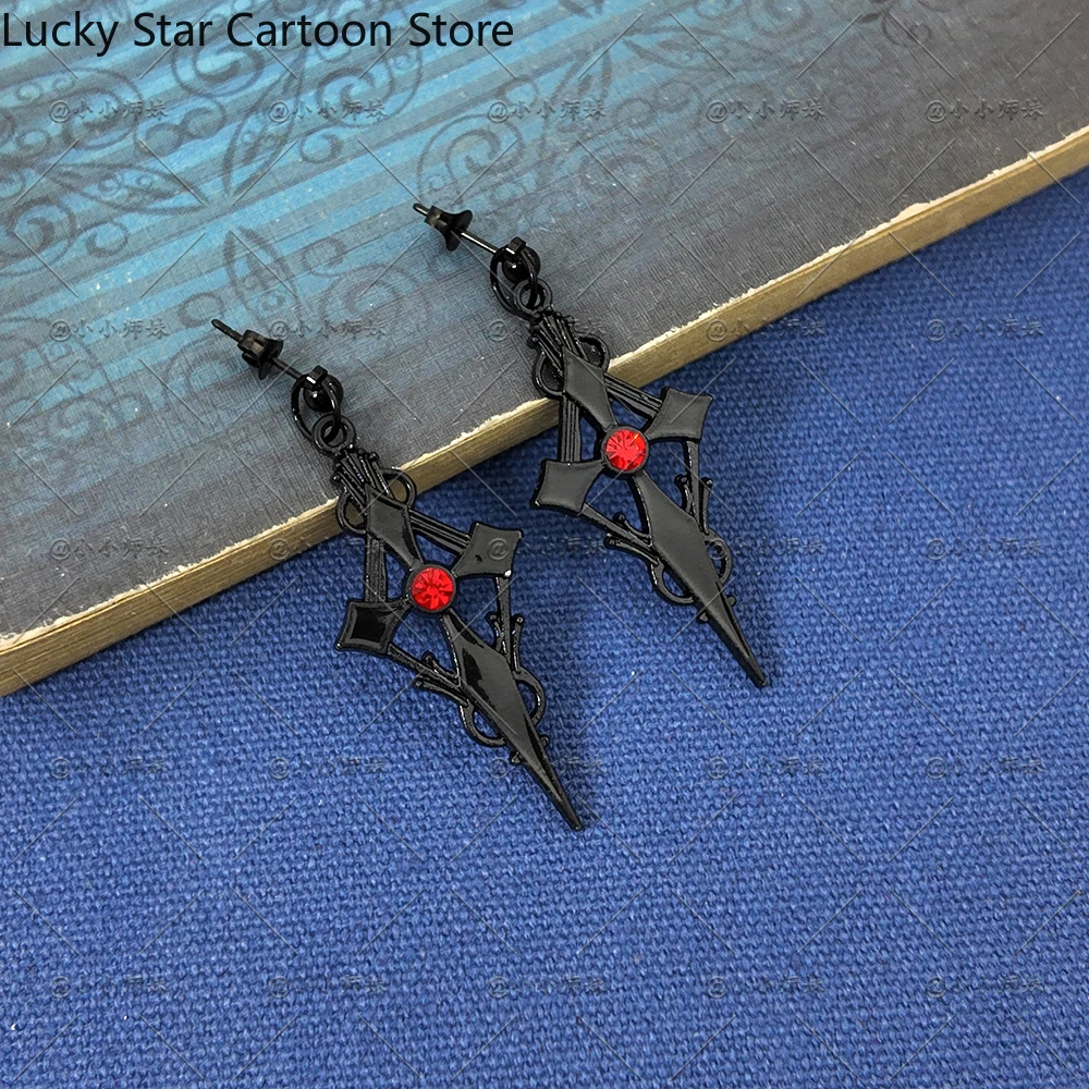 Gra Anime Identity Ⅴ Ada Mesmer Kolczyki Klipsy Sztyfty Cosplay Halloween Kostium Akcesoria Rekwizyt Prezent Urodzinowy