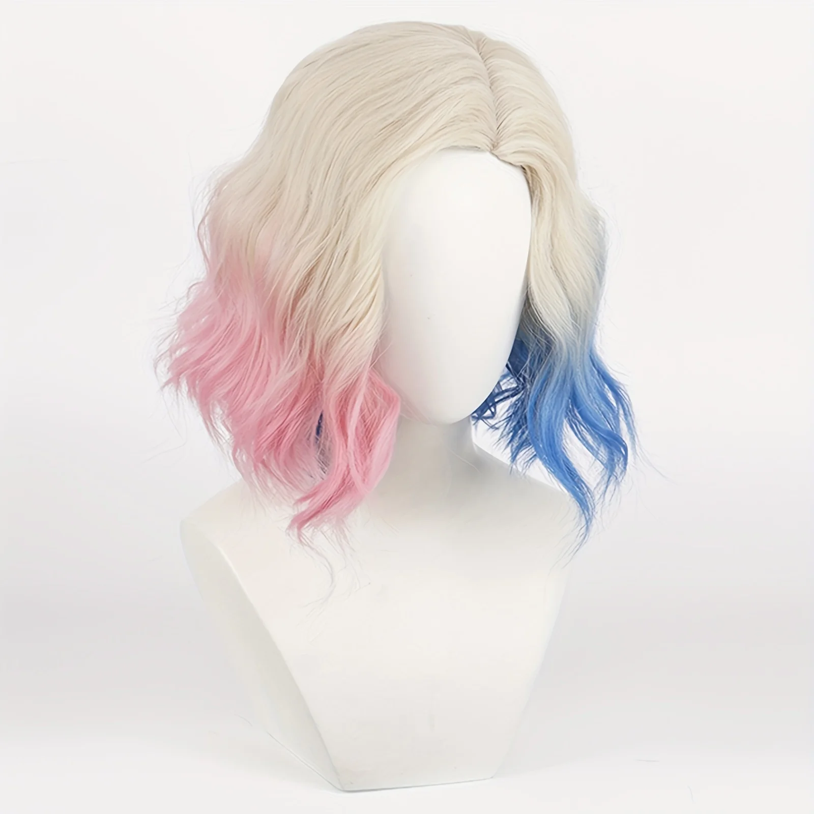 باروكة كوسبلاي صناعية متوسطة الطول ، أومبير ، بيج ، أزرق ، وردي إنيد سينكلير ، هالوين ، عيد الميلاد ، المدرسة ، عيد الشكر ، 12" #5