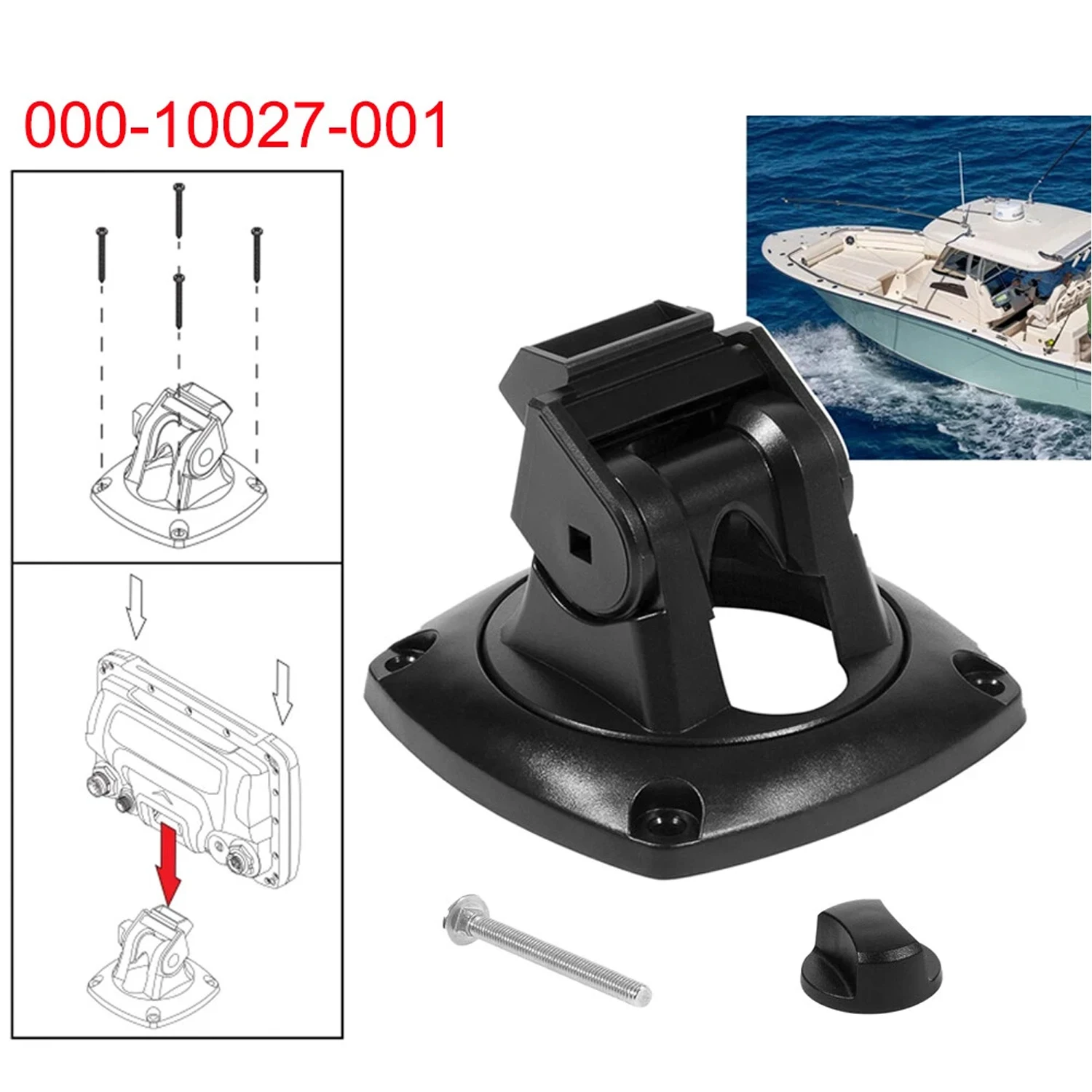 Part #: 000-10027-001 Marine Quick Release Mounting Bracket Replacement for Mark Elite Hook 3 4 5 TI5 TI7 Simrad GO5