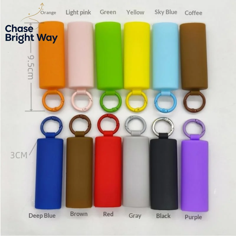 Snap-Fit Silicone J6 Lighter Protective Cover with Keychain Holder Anti-Scratch Non-Slip Case for Outdoor Sports Gift for Men