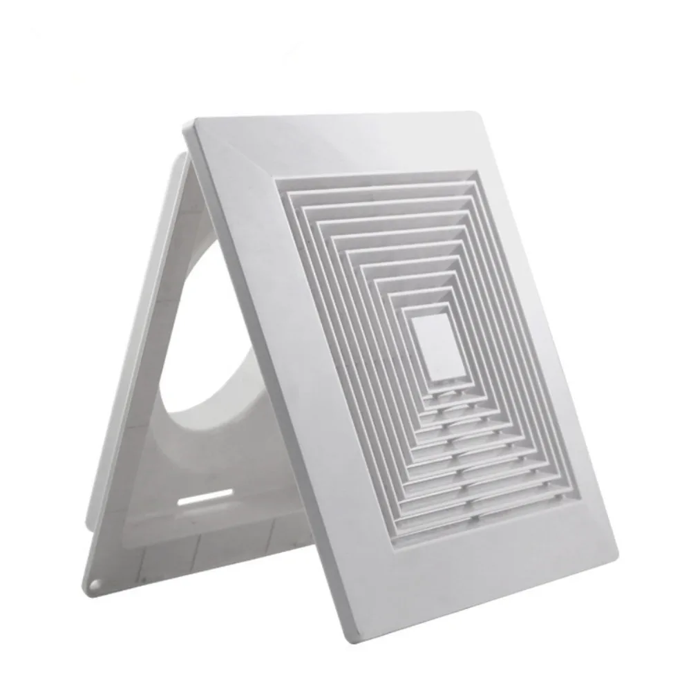 

Portable Plastic Grille Air Outlet White Ventilator Cover Ceiling Vent Square Exhaust Vent Ceiling Mount