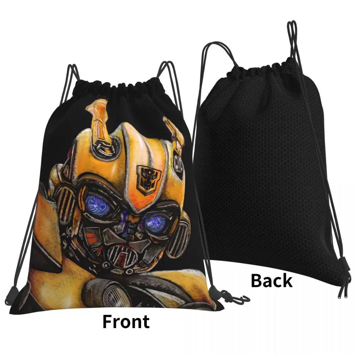 Bumblebee Transformer, The Best Transformer Backpacks Portable Drawstring Bags Sports Bag Book Bags For Man Woman School