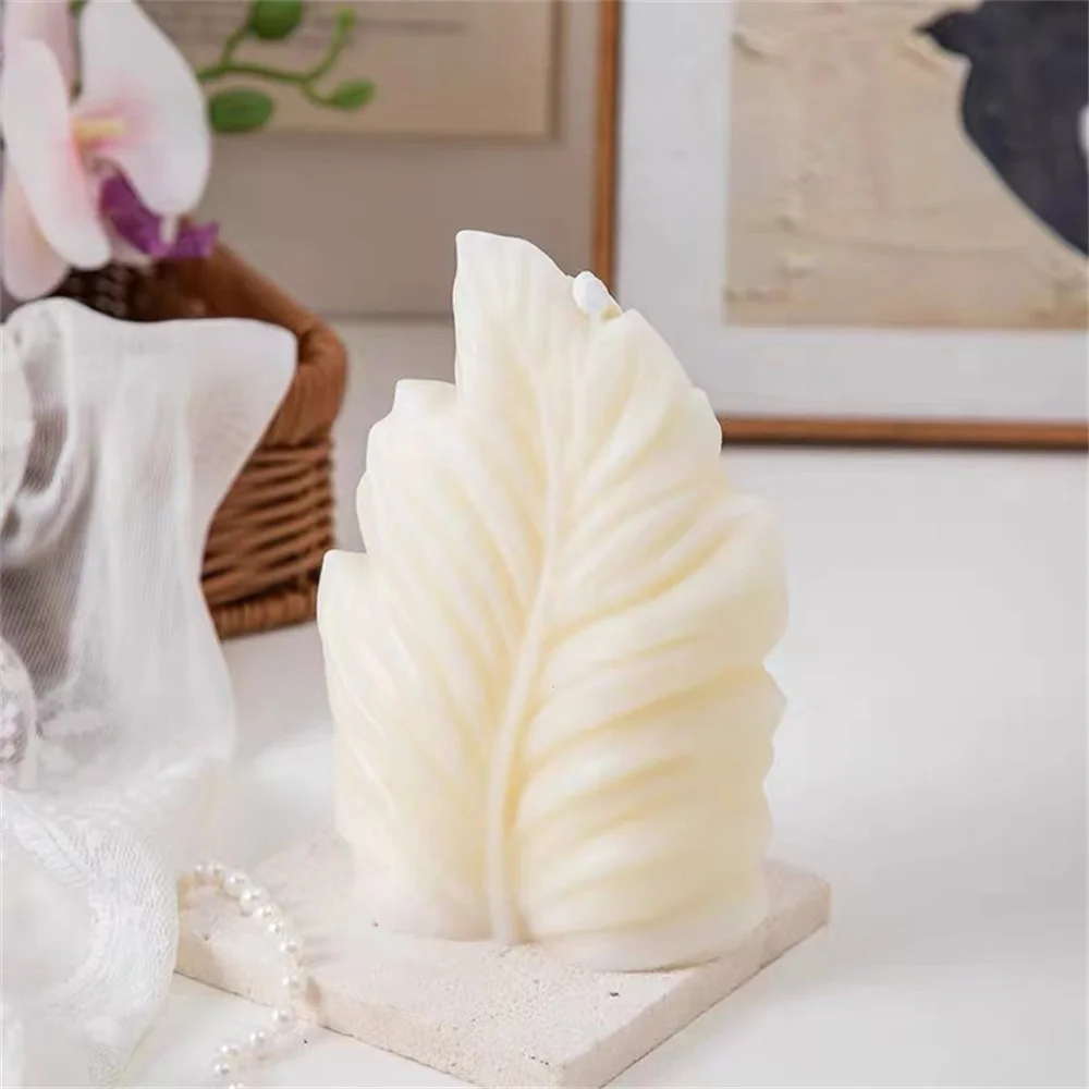 1PC Coral Leaf Silicone Mold DIY Shell Aromatherapy Candle Mold, Handmade Decorative Art Clay Crafts