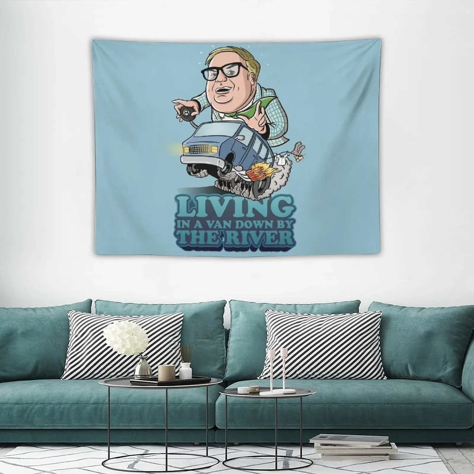 

Living in a van down by the river Tapestry Room Decoration Korean Style Mushroom Decoration For Rooms Tapestry