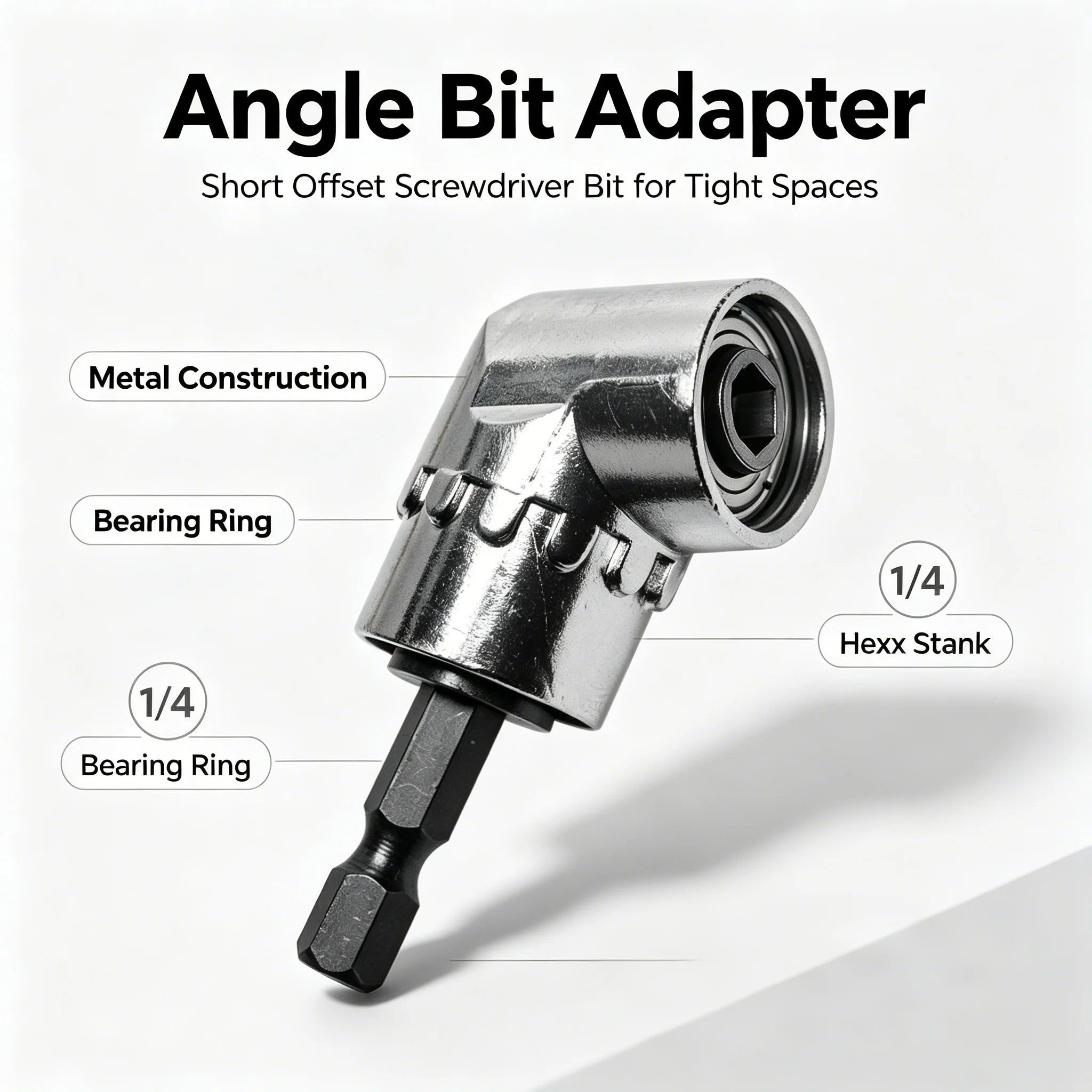 105° Angle Screwdriver Joint  Electric Drill Corner Attachment Extension Socket Tool for Screwdriver Heads